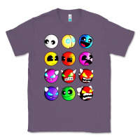 Lavender geometry dash difficulty  faces Classic Tee - artisFamous