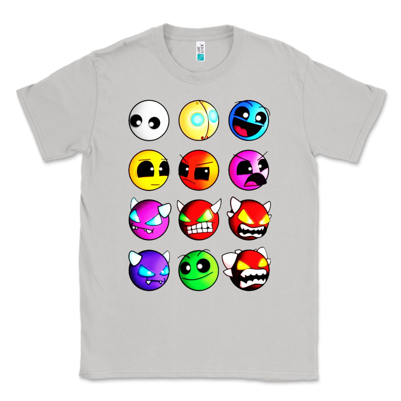 Geometry Dash Difficulty  Faces Classic Tee by artisFamous | Teevron