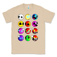Mushroom geometry dash difficulty  faces Classic Tee - artisFamous