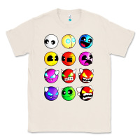 Natural geometry dash difficulty  faces Classic Tee - artisFamous