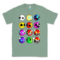 Sage geometry dash difficulty  faces Classic Tee - artisFamous