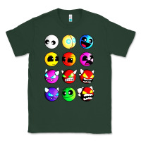 Sports Green geometry dash difficulty  faces Classic Tee - artisFamous