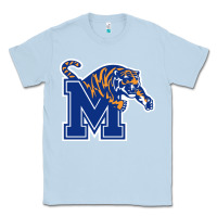 Dusty Blue the memphis athletic teams tigers Classic Tee - artisFamous