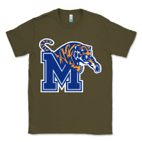 Army Green the memphis athletic teams tigers Classic Tee - artisFamous