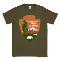 Army Green national park service Classic Tee - artisFamous