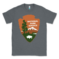 Charcoal Heather national park service Classic Tee - artisFamous