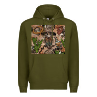 Army Green western rodeo Premium Hoodie - AdoDesignShop