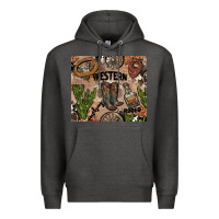Charcoal Heather western rodeo Premium Hoodie - AdoDesignShop