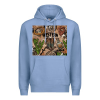Colony Blue western rodeo Premium Hoodie - AdoDesignShop