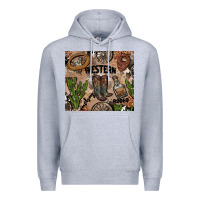 Heather Grey western rodeo Premium Hoodie - AdoDesignShop