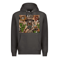 Smoke western rodeo Premium Hoodie - AdoDesignShop