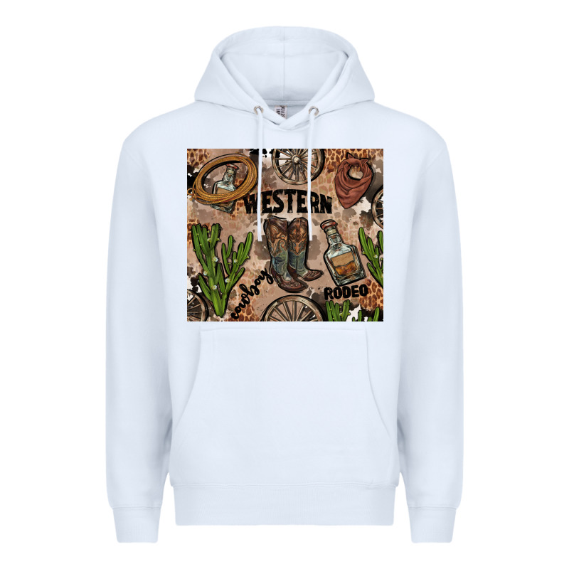 Western Rodeo Premium Hoodie by AdoDesignShop | Teevron