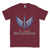 Burgundy battle hawks football Classic Tee - artisFamous