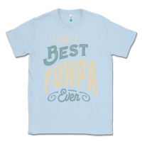 Dusty Blue The Best Funpa Ever - Mens Funny Dad and Grandpa Classic Tee - artisFamous