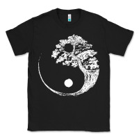 Black yin yang bonsai tree Classic Tee - artisFamous
