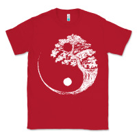 Red yin yang bonsai tree Classic Tee - artisFamous