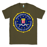 Army Green fbi Classic Tee - artisFamous
