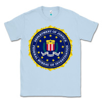 Dusty Blue fbi Classic Tee - artisFamous