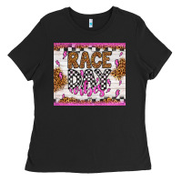 Black race day vibes Ladies Tee - Artiststas