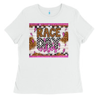 White race day vibes Ladies Tee - Artiststas