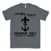 Charcoal Heather cajun navy Classic Tee - artisFamous