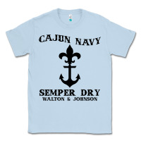 Dusty Blue cajun navy Classic Tee - artisFamous