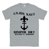 Heather Grey cajun navy Classic Tee - artisFamous
