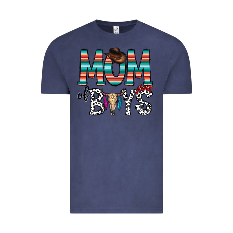 Mom Of Boys Vintage Tee by CowhideDigitalArt | Teevron