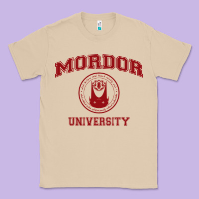 Mordor University Classic Tee Designed By Artisfamous