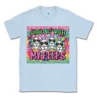 Dusty Blue chilling with my peeps Classic Tee - FaDigitalArtStudio
