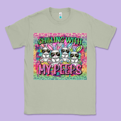 Chilling With My Peeps Classic Tee Designed By Fadigitalartstudio