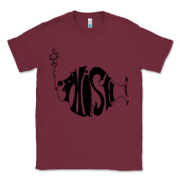 Burgundy p hish Classic Tee - artisFamous