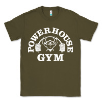 Army Green power house gym fitness Classic Tee - artisFamous