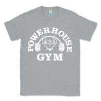 Heather Grey power house gym fitness Classic Tee - artisFamous