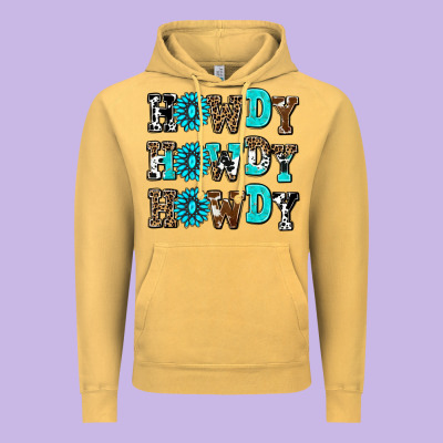 Howdy Howdy Howdy Vintage Hoodie Designed By Adodesignshop