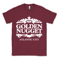Burgundy atlantic city golden nugget Classic Tee - artisFamous