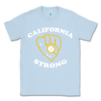 Dusty Blue california strong Classic Tee - artisFamous