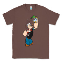 Chestnut Popeye Spinach Retro Mens Funny Classic Tee - artisFamous