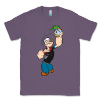 Lavender Popeye Spinach Retro Mens Funny Classic Tee - artisFamous