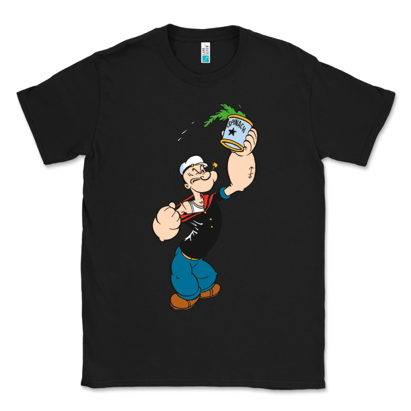 Popeye Spinach Retro Mens Funny Classic Tee by artisFamous | Teevron