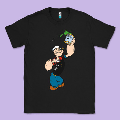 Popeye Spinach Retro Mens Funny Classic Tee Designed By Artisfamous