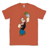 Copper Popeye Spinach Retro Mens Funny Classic Tee - artisFamous