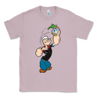 Lilac Popeye Spinach Retro Mens Funny Classic Tee - artisFamous
