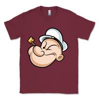 Burgundy The Sailor Popeye Classic Tee - artisFamous