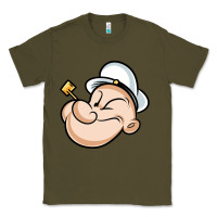 Army Green The Sailor Popeye Classic Tee - artisFamous