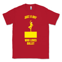 Red just a boy who loves ballet Classic Tee - artisFamous