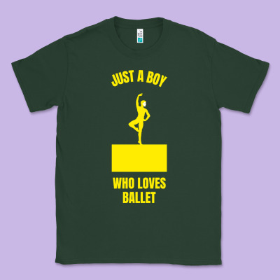 Just A Boy Who Loves Ballet Classic Tee Designed By Artisfamous