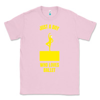 Bubblegum Pink just a boy who loves ballet Classic Tee - artisFamous