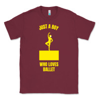 Burgundy just a boy who loves ballet Classic Tee - artisFamous