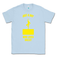 Dusty Blue just a boy who loves ballet Classic Tee - artisFamous